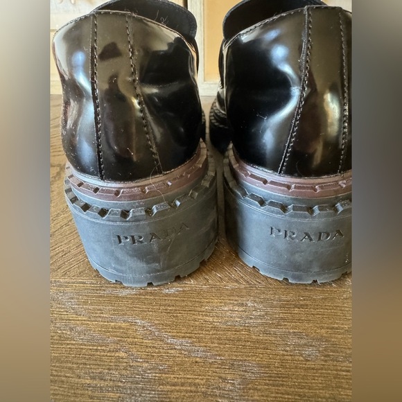 Shiny P Loafers. Black. Size 38. Excellent Condition. Work once. - Picture 7 of 8